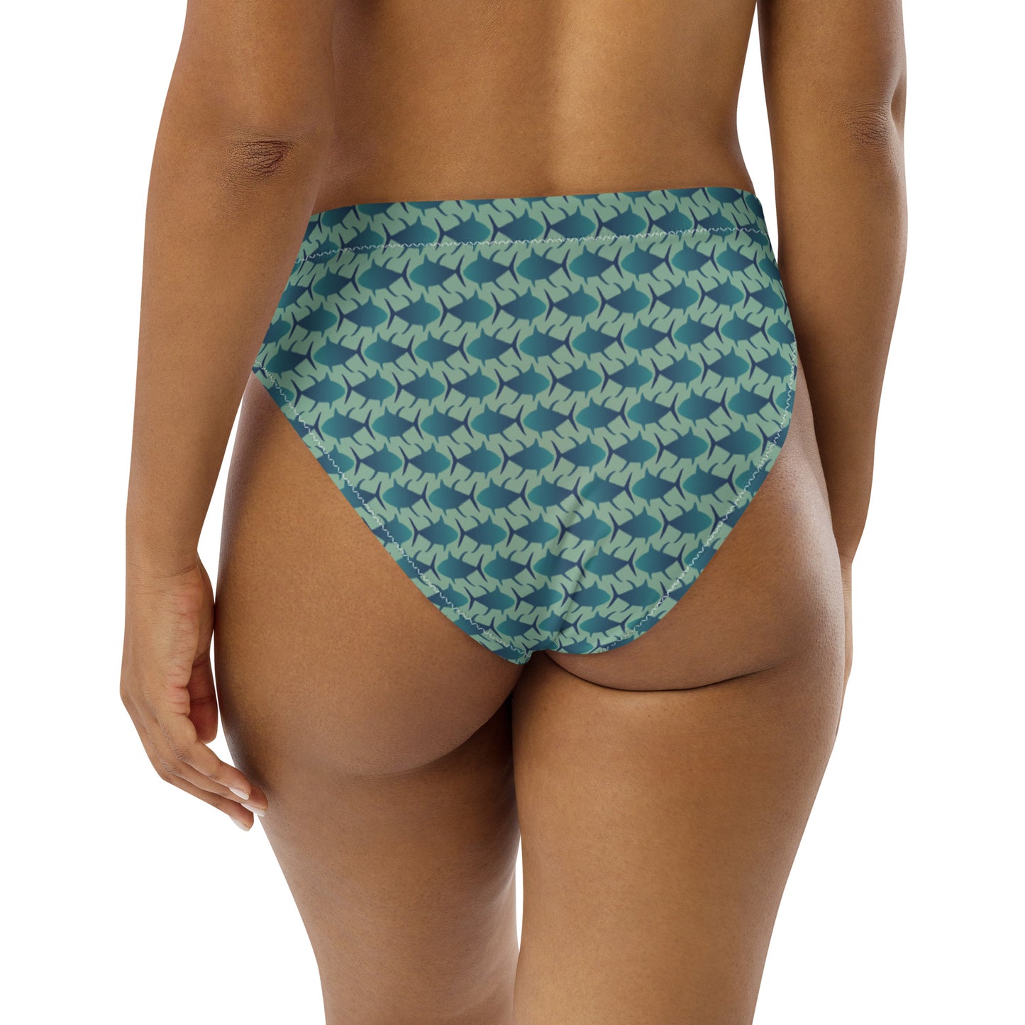 Ahi Allover Recycled high-waisted bikini bottom
