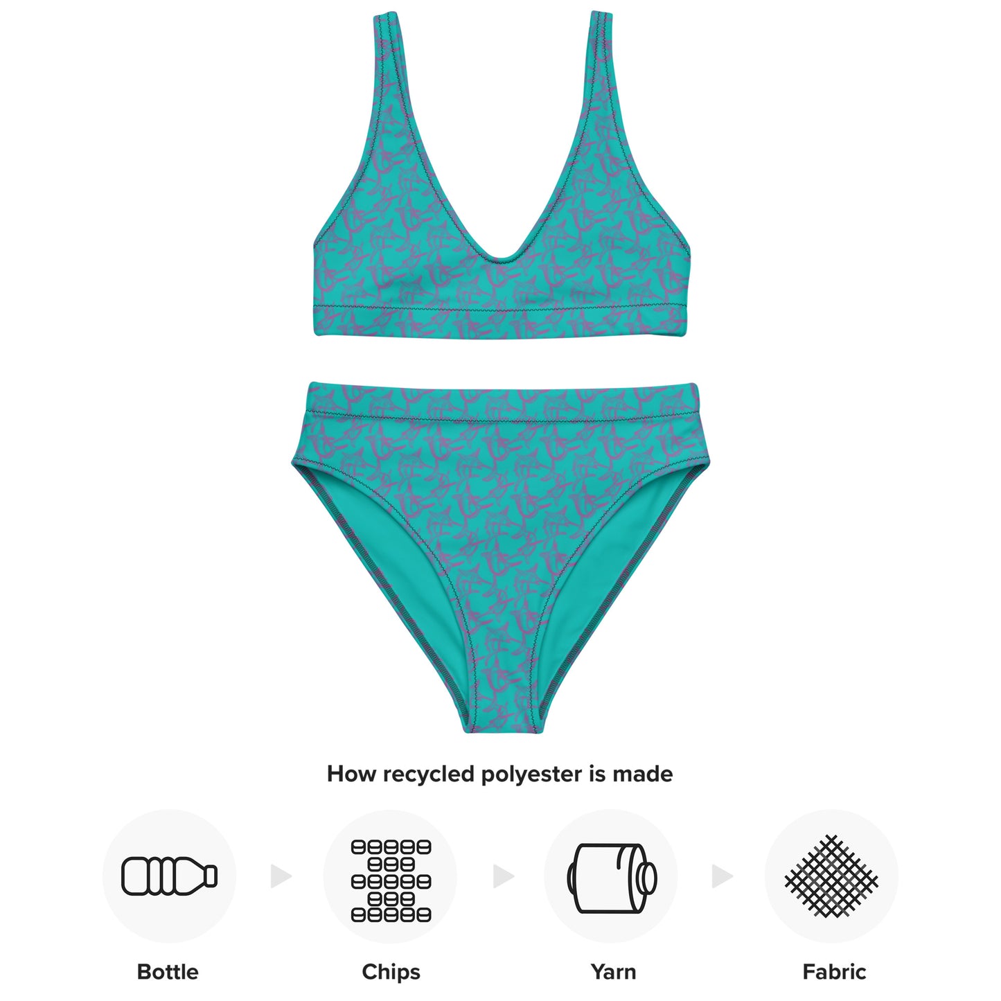 Grand Slam Recycled high-waisted bikini