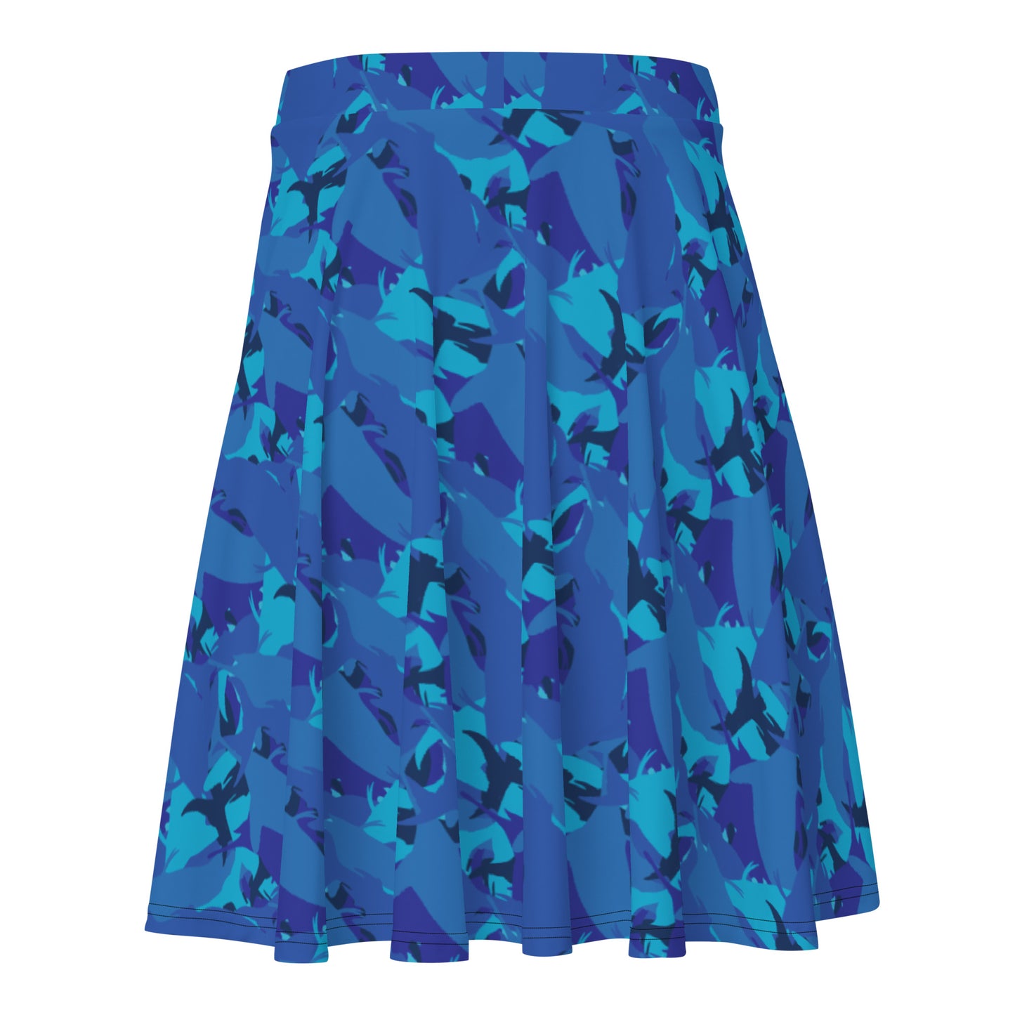 Blue marlin camo Skater Skirt
