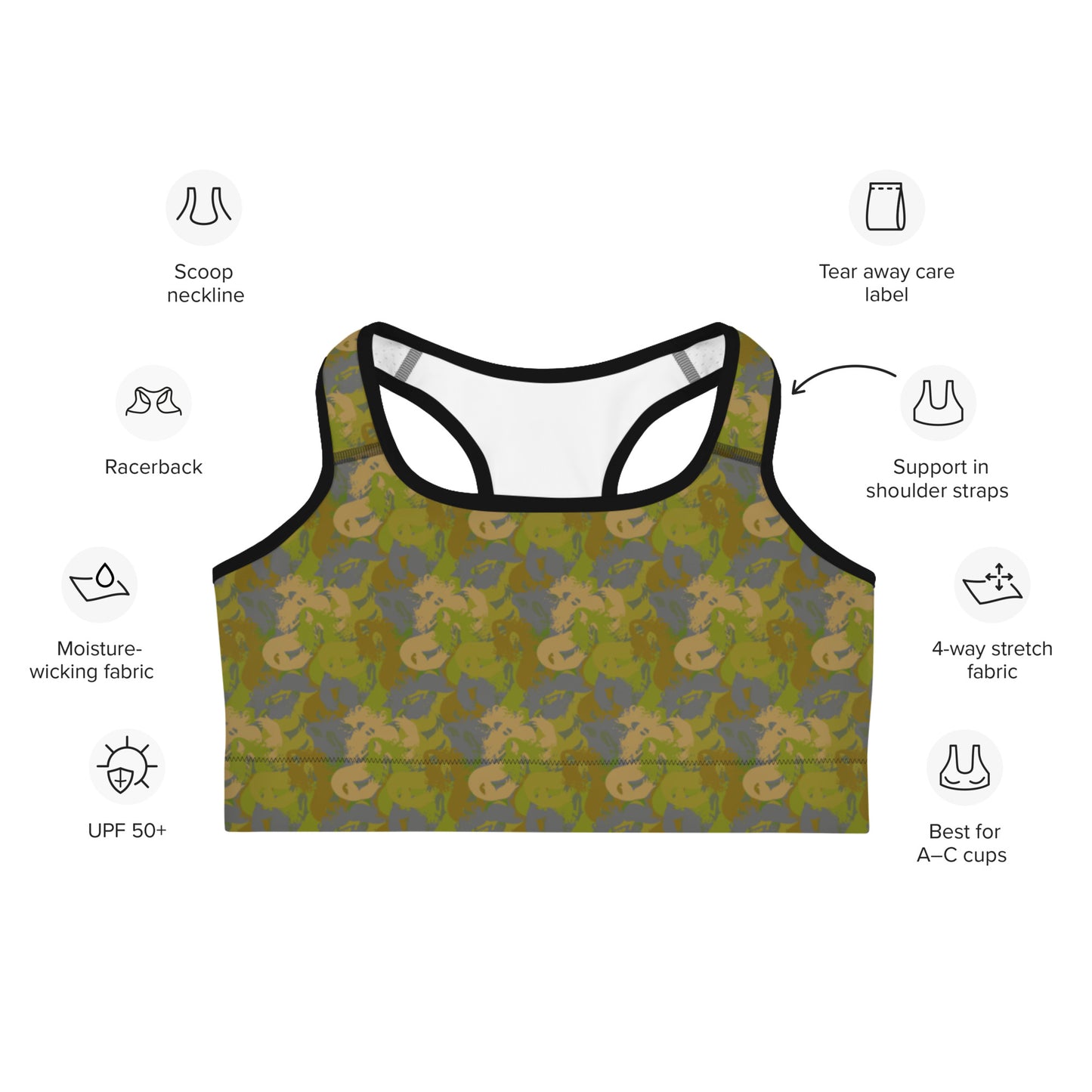Waterfowl Siren Camo Sports bra