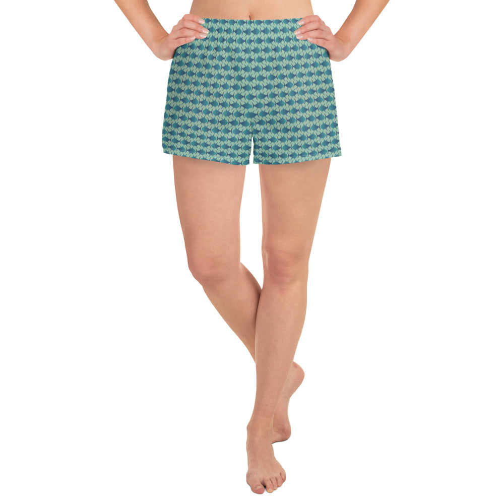 Ahi Allover Women’s Recycled Athletic Shorts