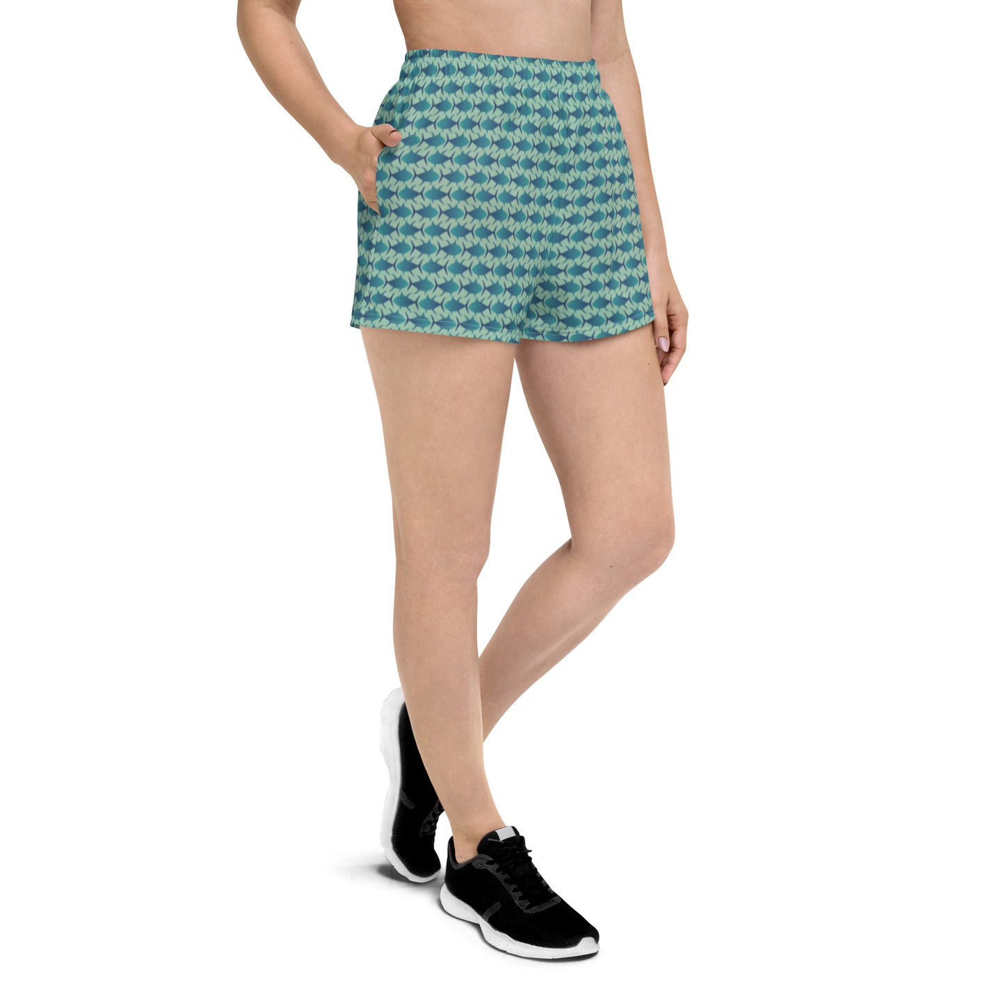 Ahi Allover Women’s Recycled Athletic Shorts