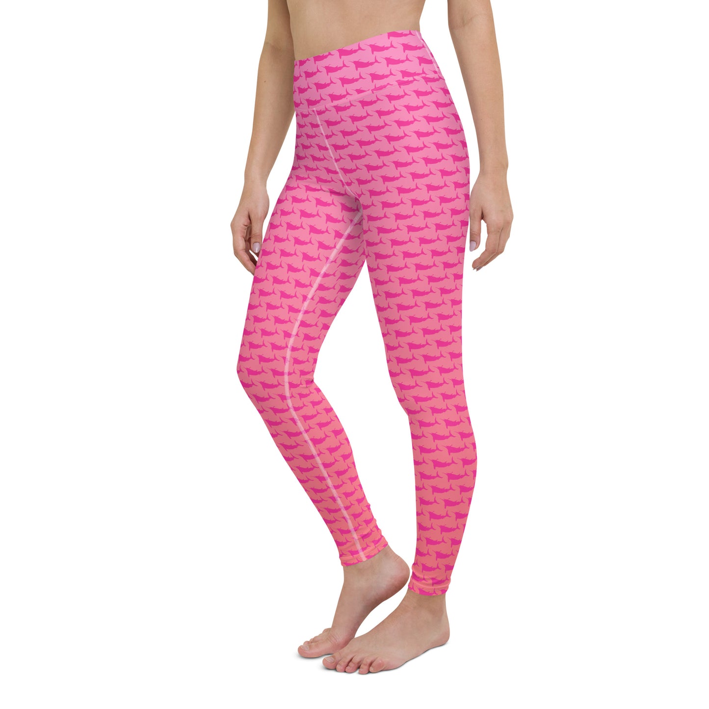 Sunset pink marlin ombre Yoga Leggings