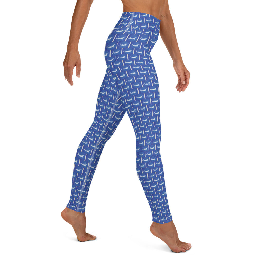 Release series- white marlin Yoga Leggings