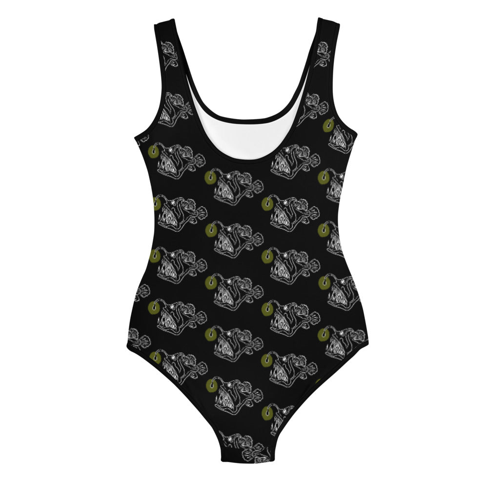 Anglerfish pattern All-Over Print Youth Swimsuit