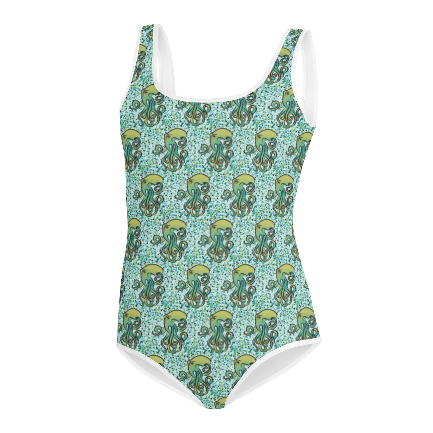 Octopus pattern All-Over Print Youth Swimsuit