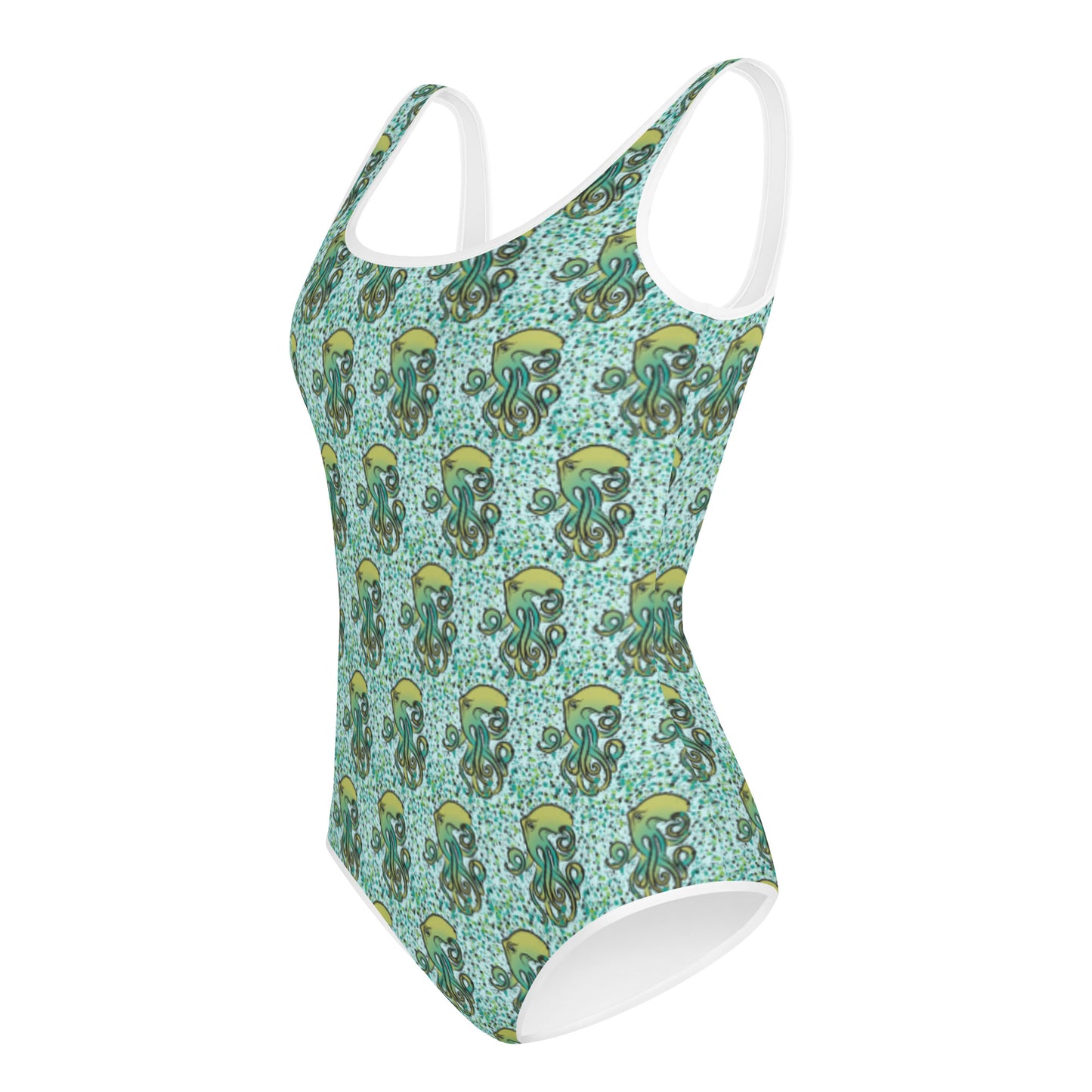 Octopus pattern All-Over Print Youth Swimsuit