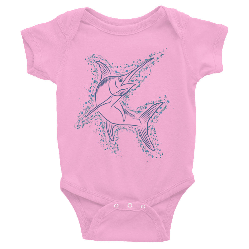 Swordfish sketch Infant Bodysuit