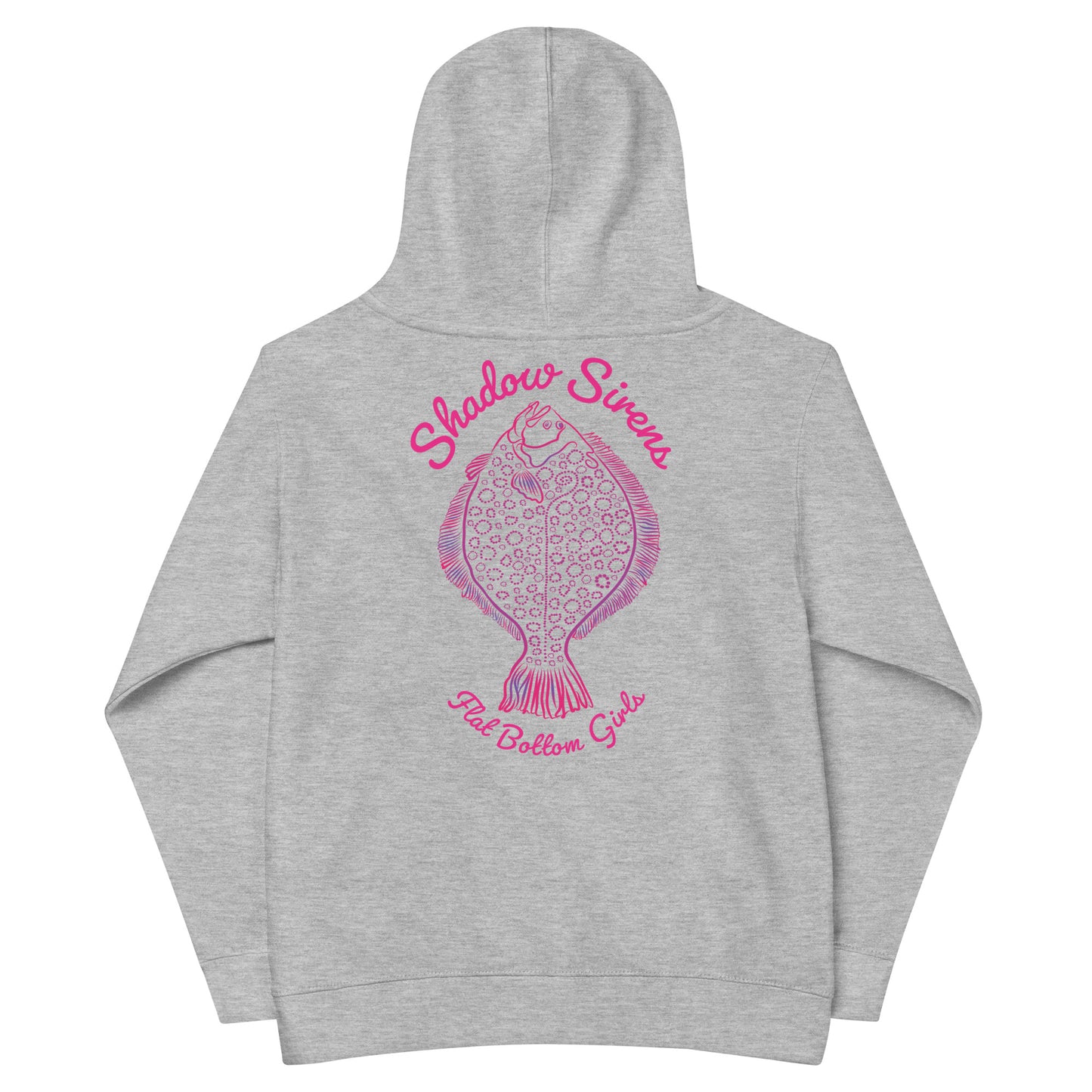 Flat Bottom Girls standup Kids fleece hoodie