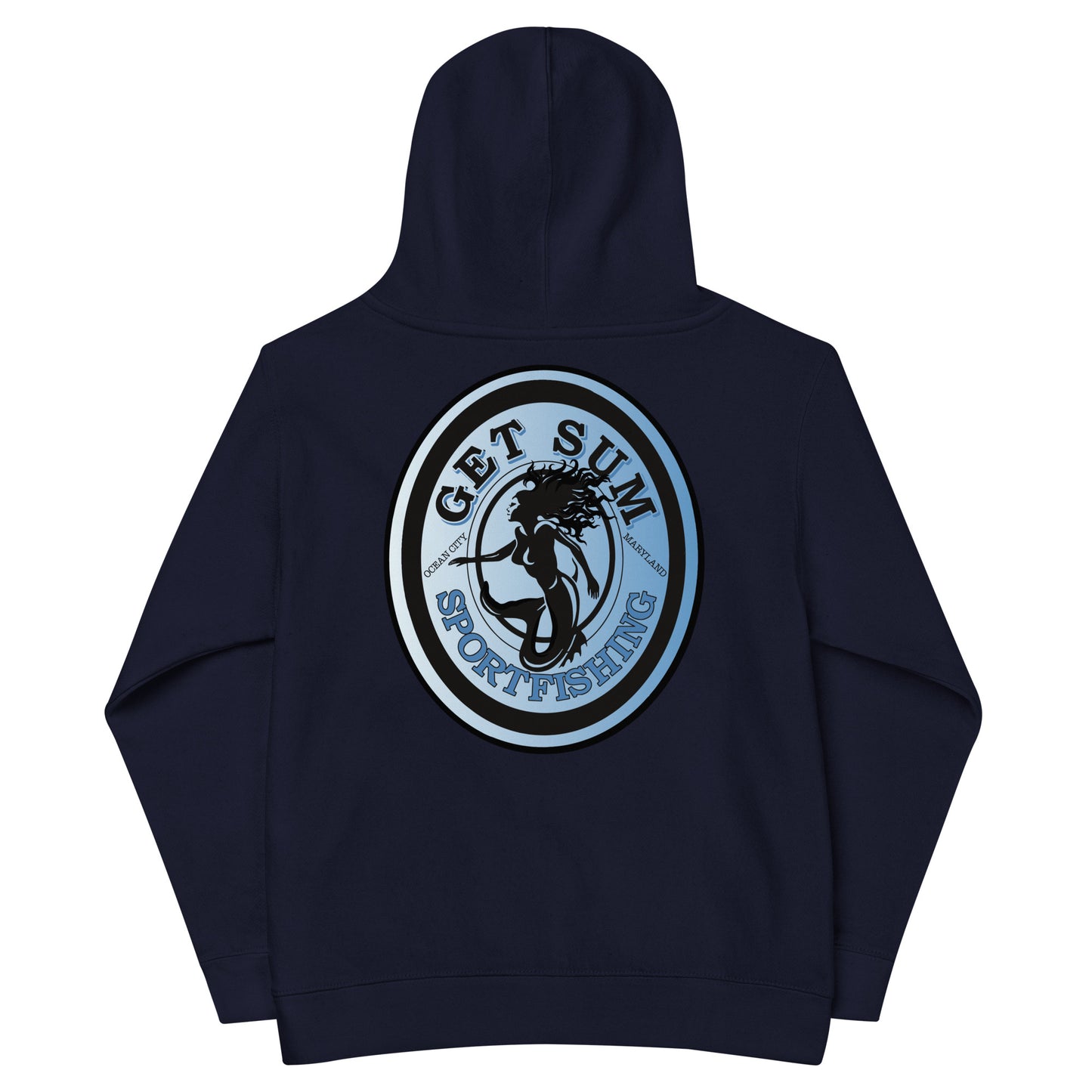 Get Sum Oval- ice fade Kids fleece hoodie