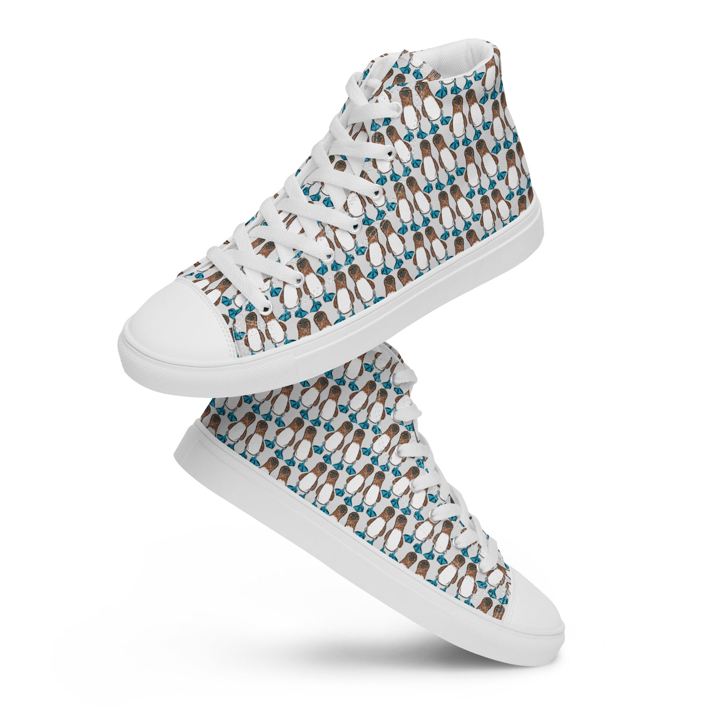 Bunch of boobies Men’s high top canvas shoes