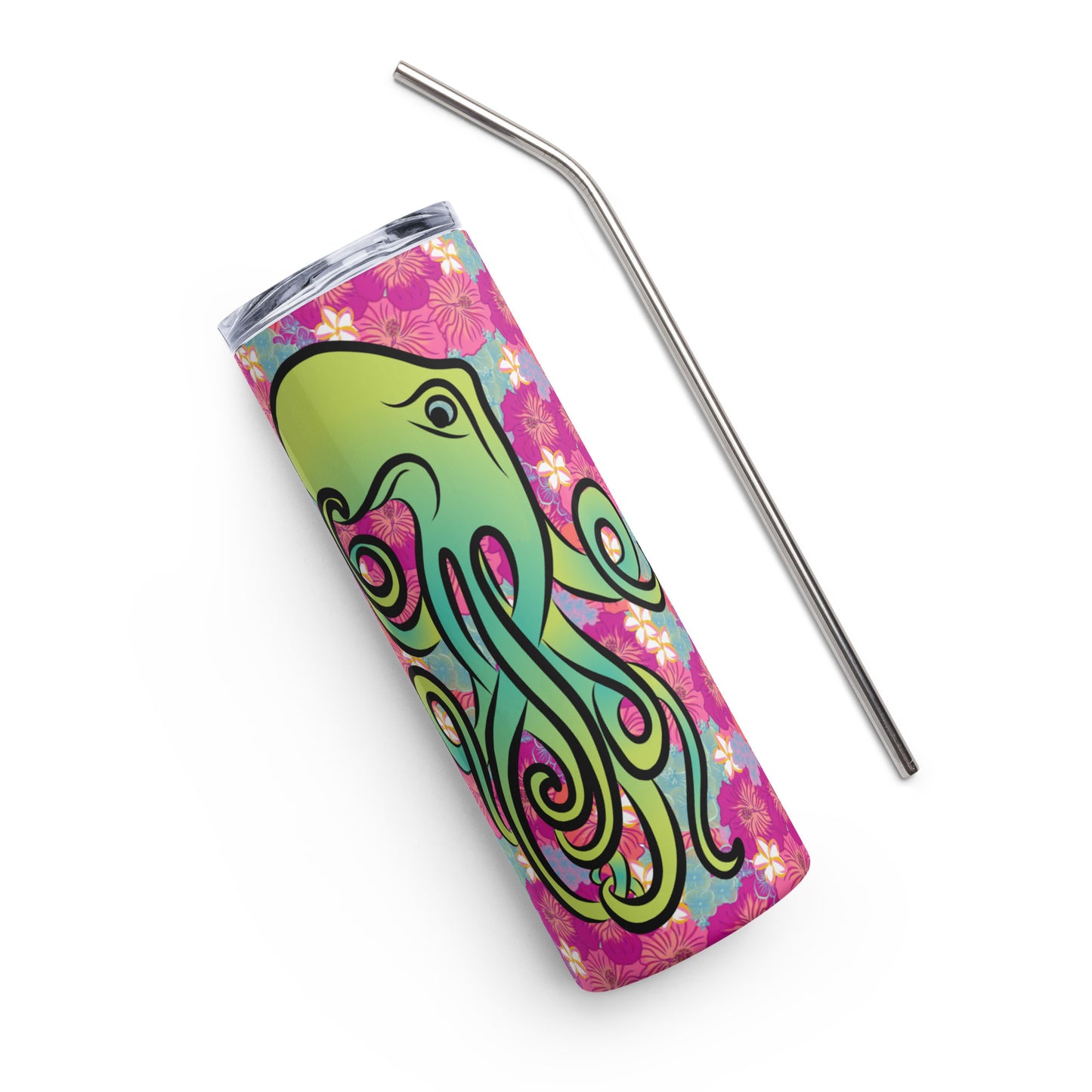 Hibiscupus Stainless steel tumbler