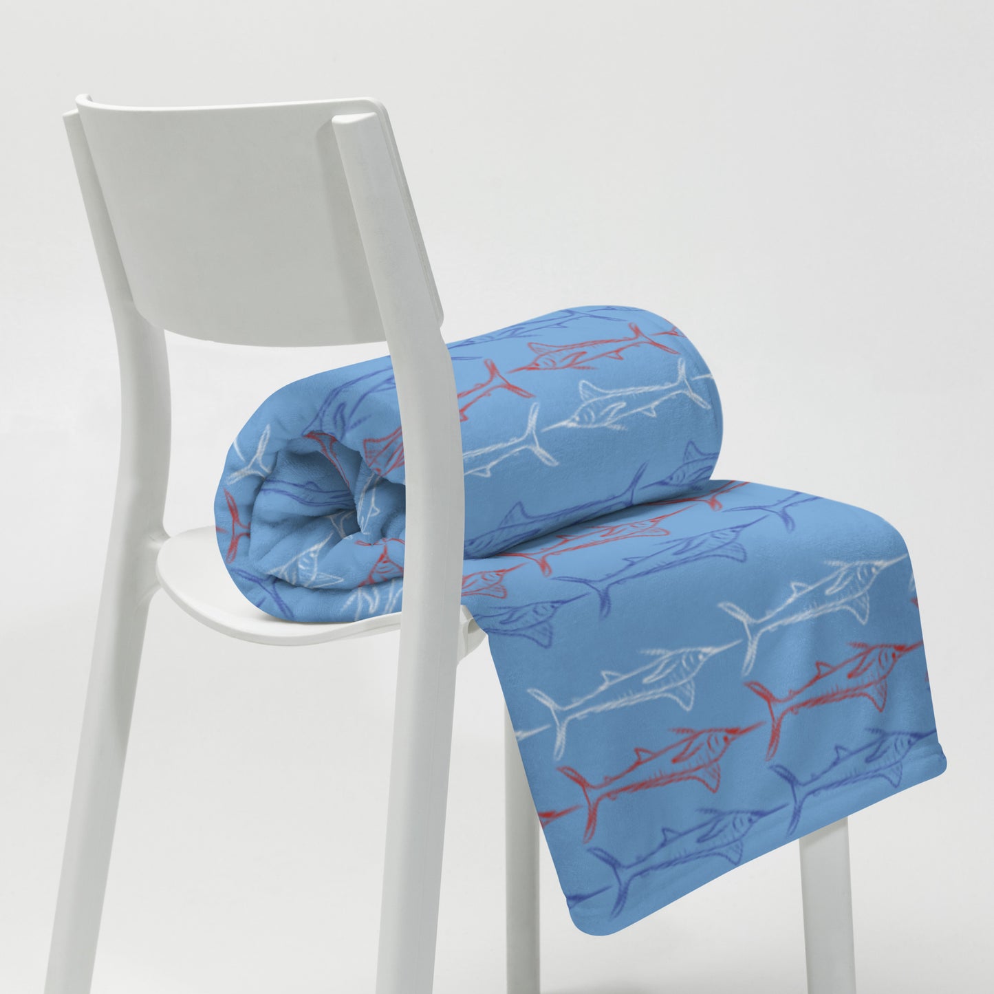 Patriotic pelagics Throw Blanket 50x60