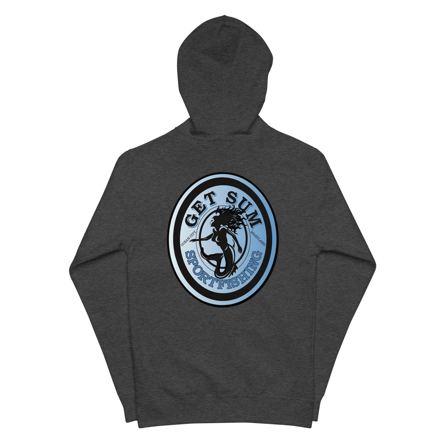 Get Sum Oval Ice Fade Unisex fleece zip up hoodie