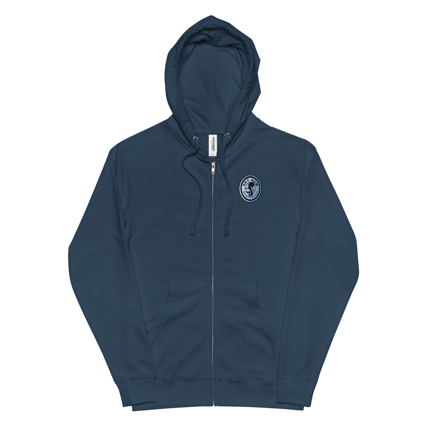 Get Sum Oval Ice Fade Unisex fleece zip up hoodie
