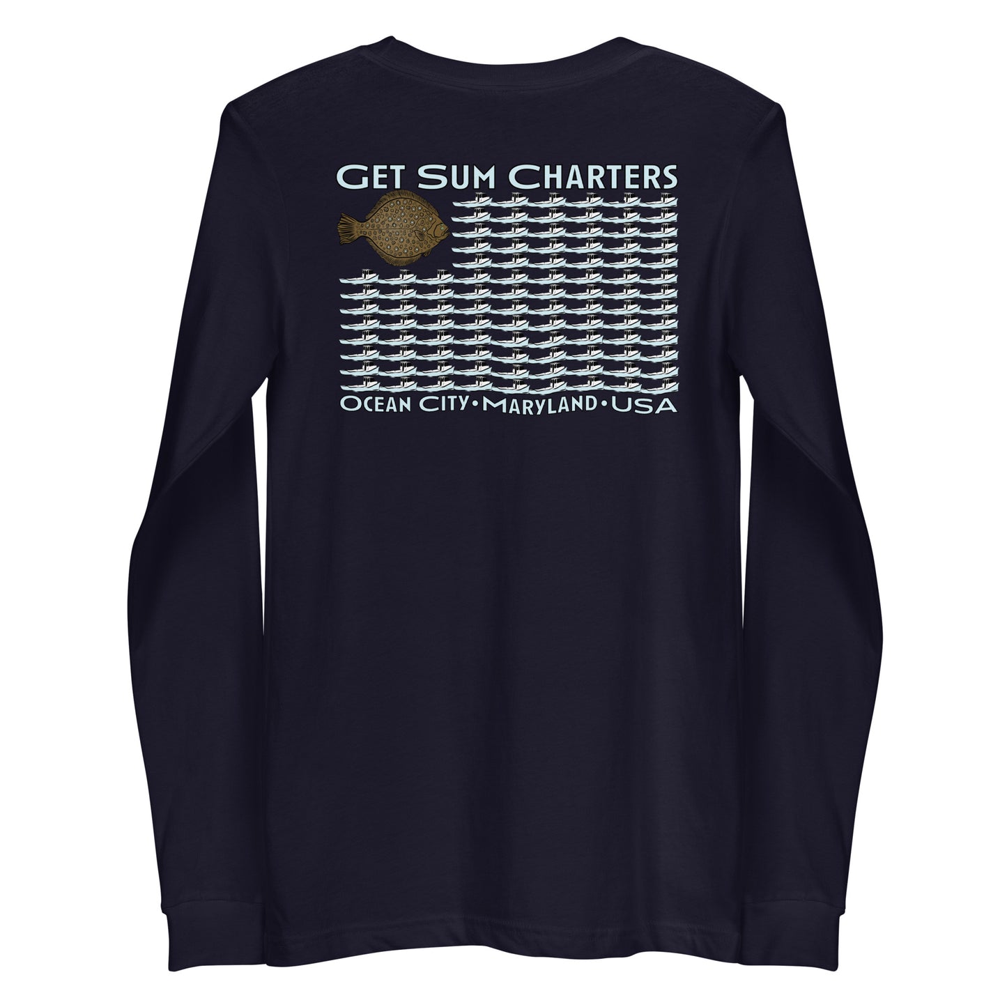 Get Sum USA boat flag Unisex Long Sleeve Tee