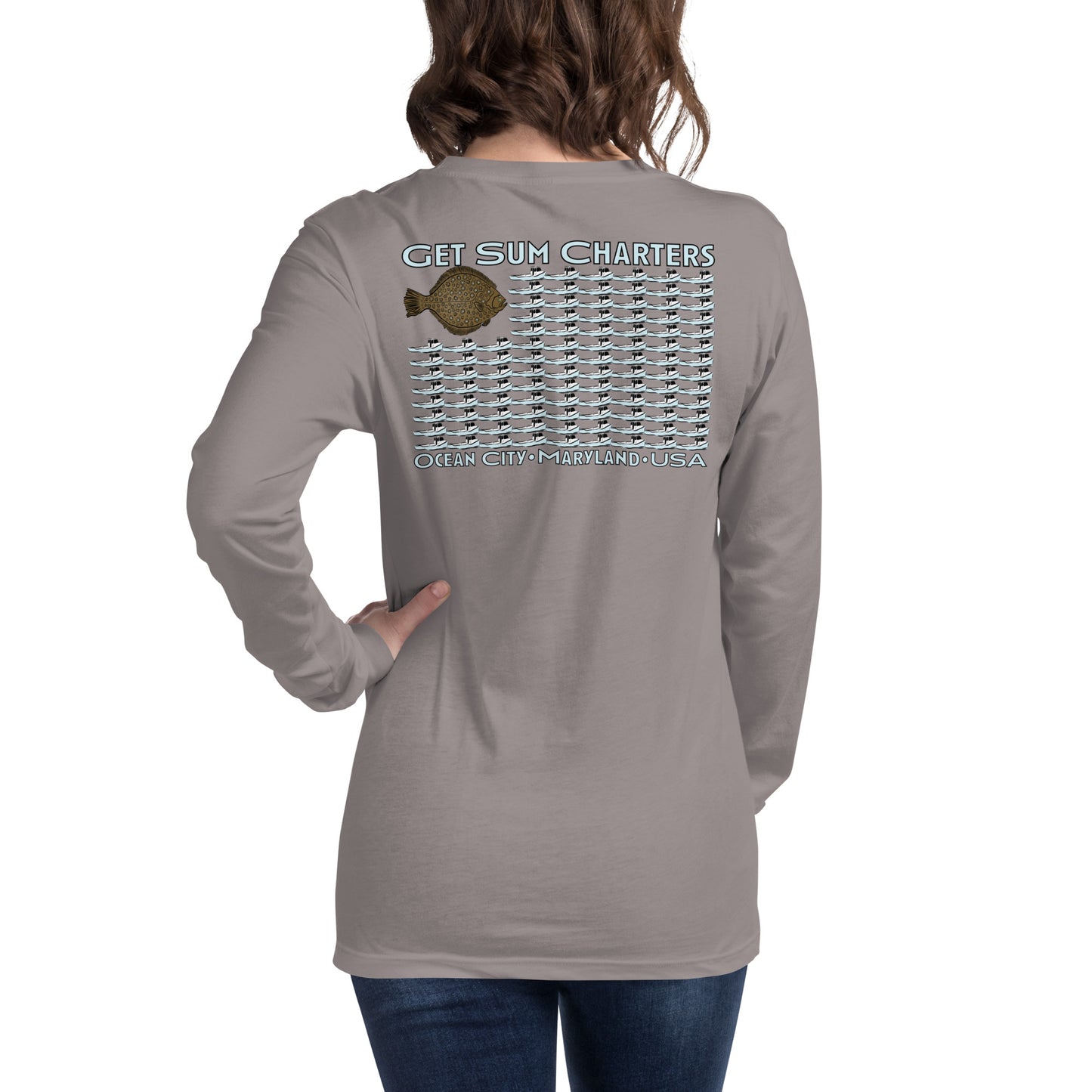 Get Sum USA boat flag Unisex Long Sleeve Tee