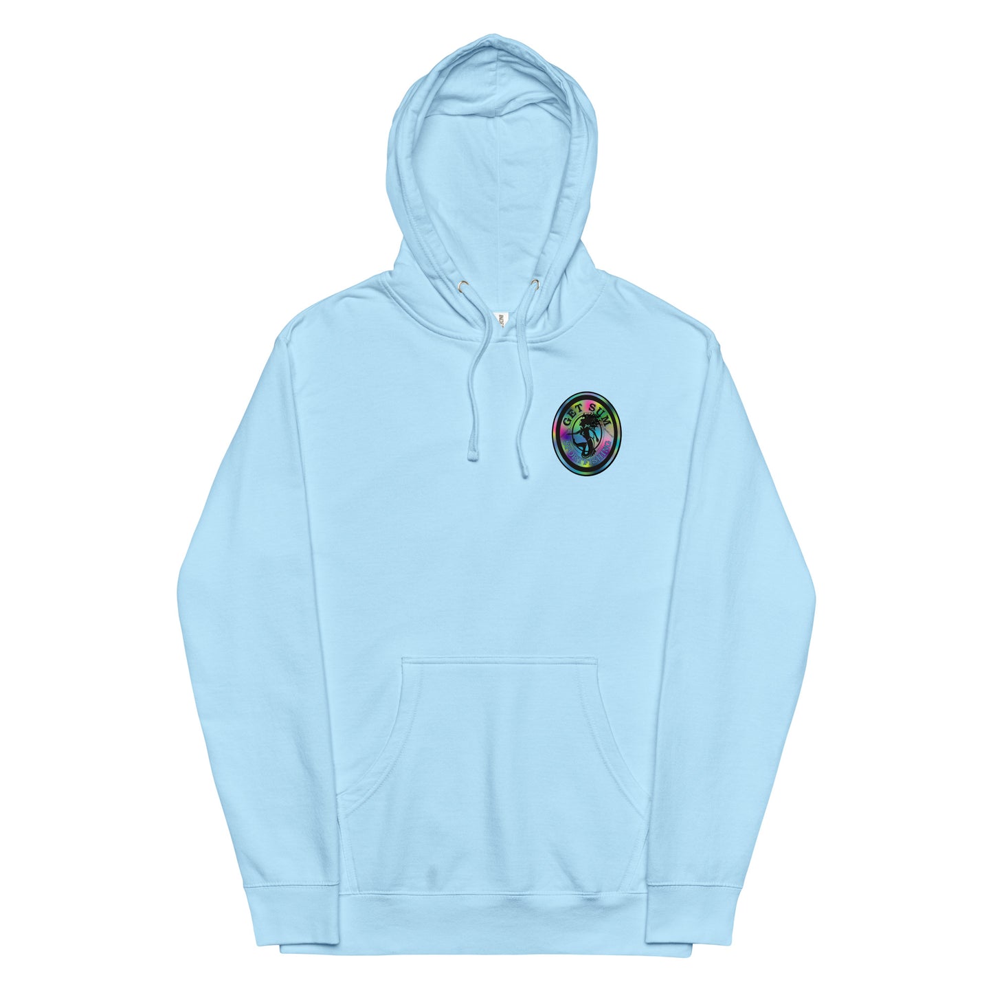 Get Sum Oval Tiedye Unisex midweight hoodie