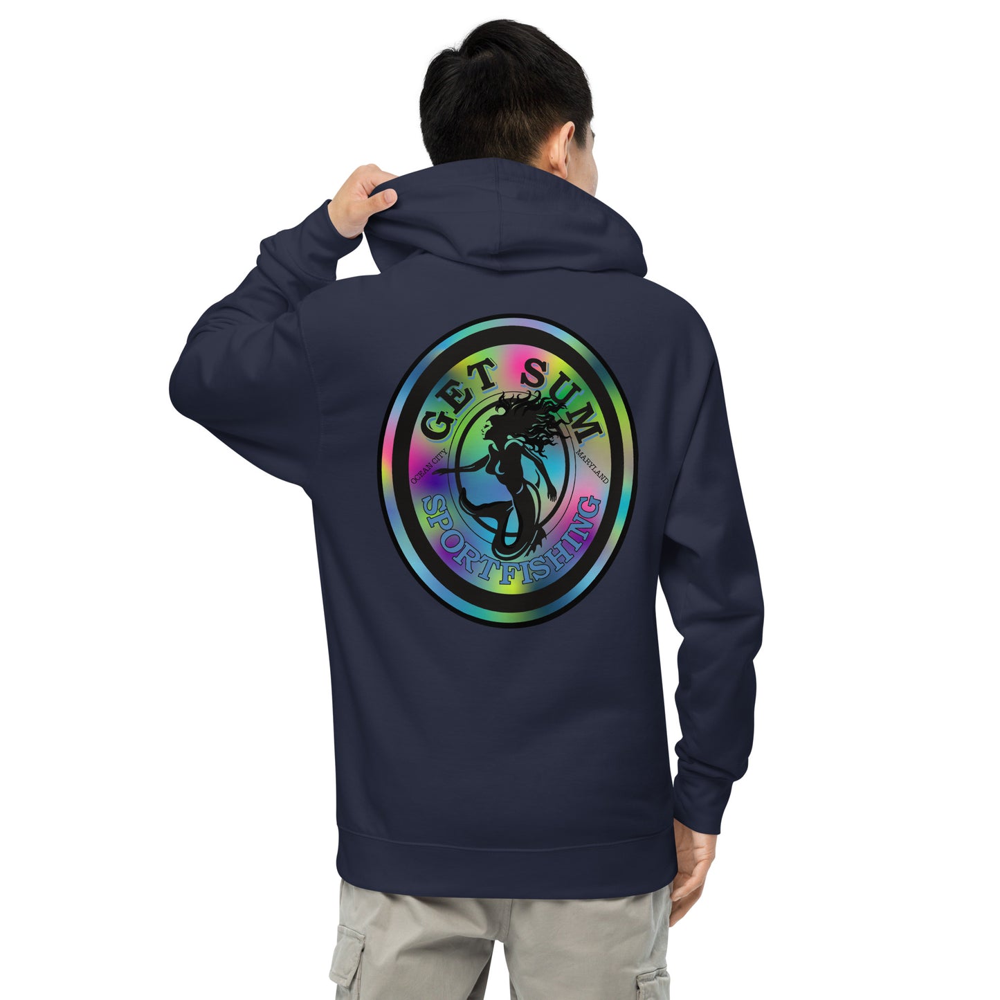 Get Sum Oval Tiedye Unisex midweight hoodie