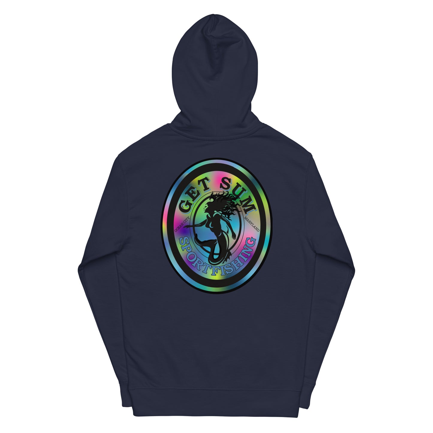 Get Sum Oval Tiedye Unisex midweight hoodie