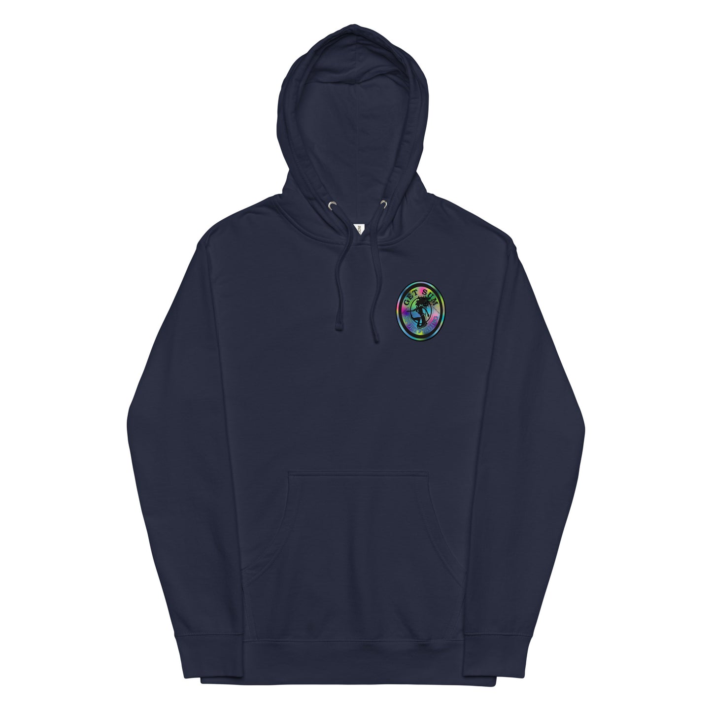 Get Sum Oval Tiedye Unisex midweight hoodie