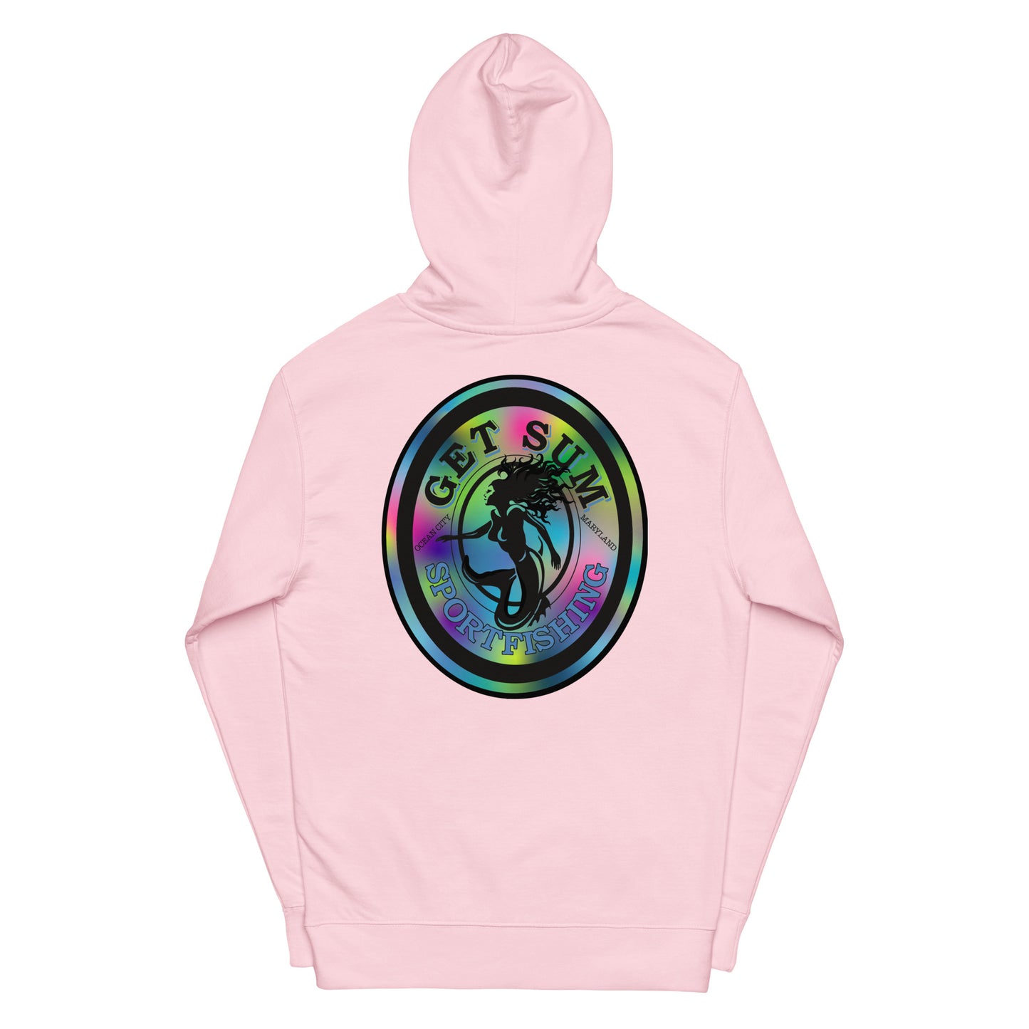 Get Sum Oval Tiedye Unisex midweight hoodie
