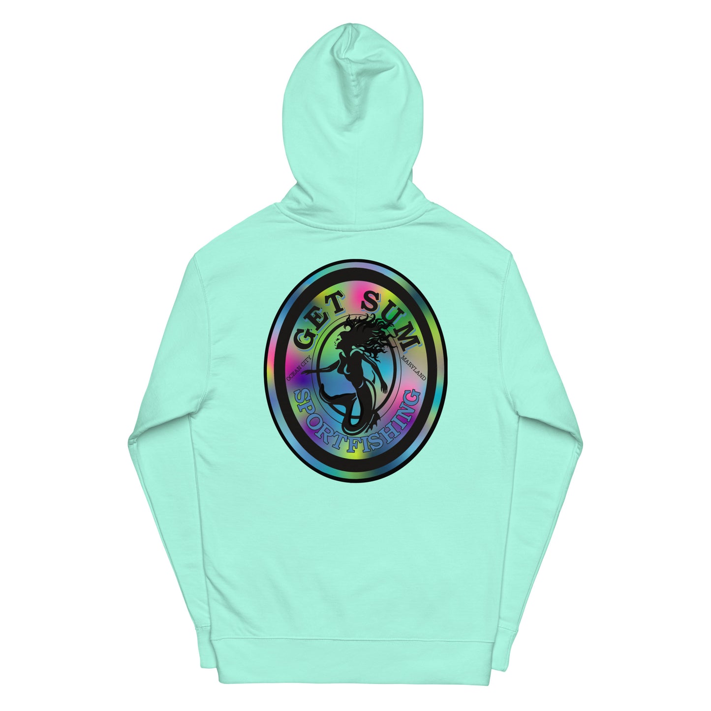 Get Sum Oval Tiedye Unisex midweight hoodie