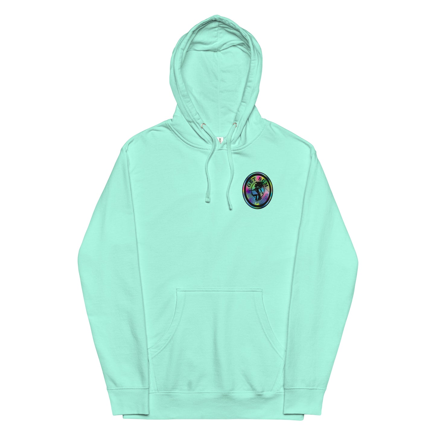 Get Sum Oval Tiedye Unisex midweight hoodie