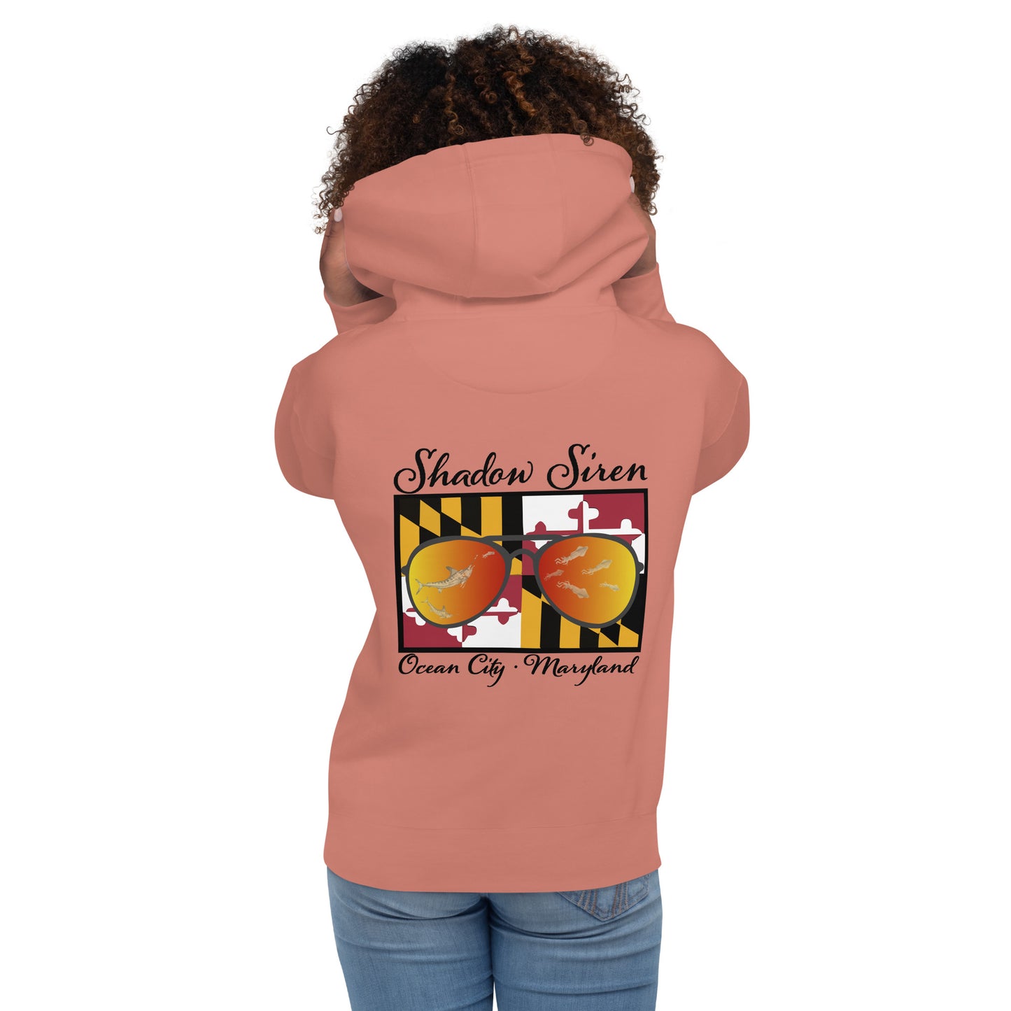 MD white marlin shades Unisex Hoodie
