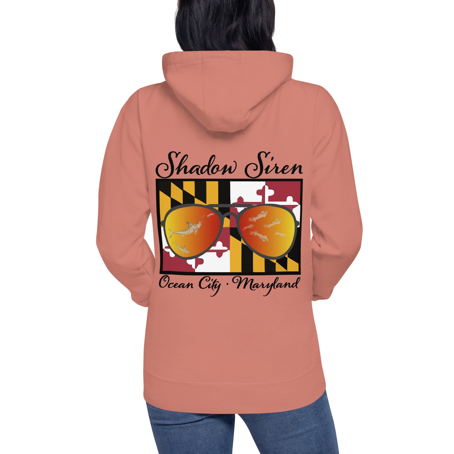 MD white marlin shades Unisex Hoodie