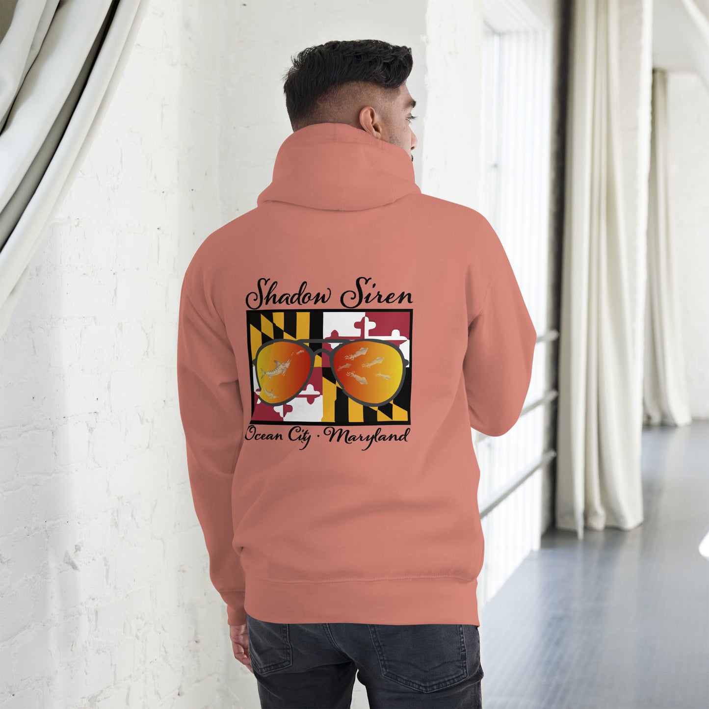 MD white marlin shades Unisex Hoodie