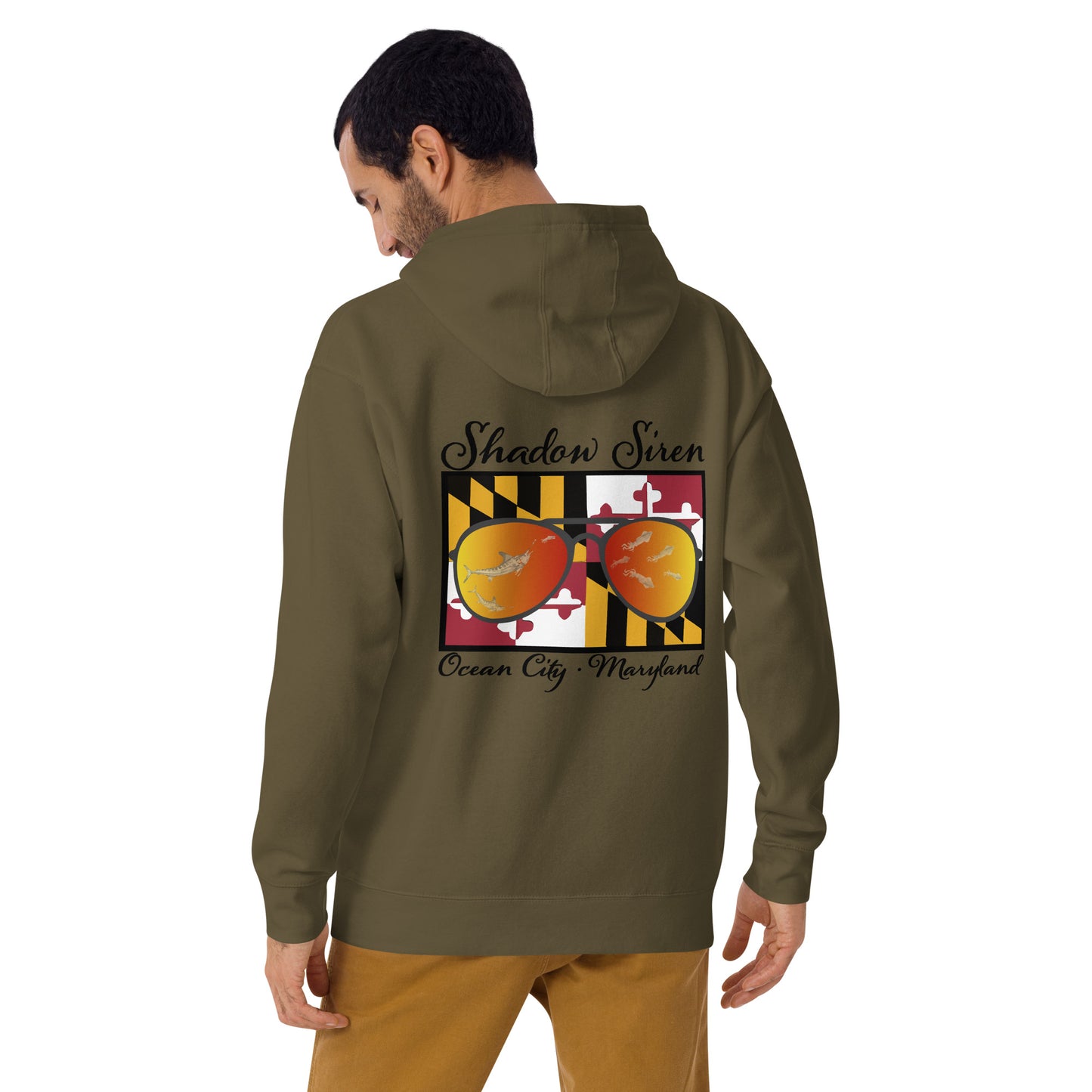 MD white marlin shades Unisex Hoodie