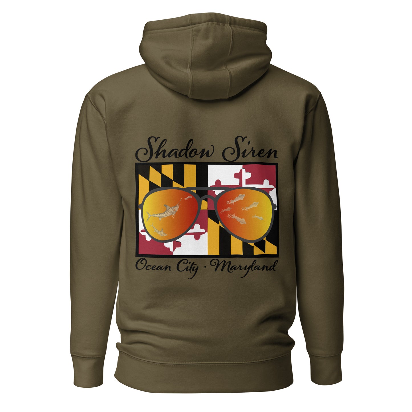 MD white marlin shades Unisex Hoodie