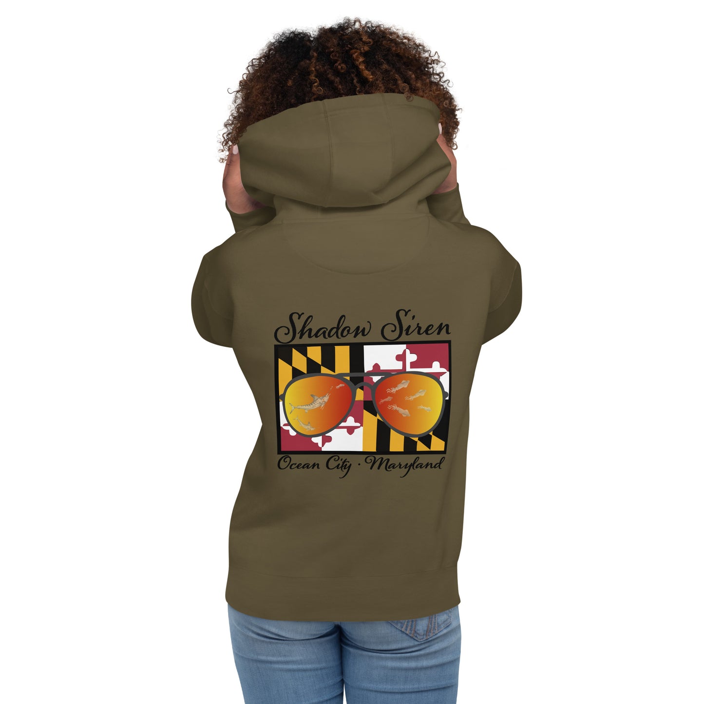 MD white marlin shades Unisex Hoodie