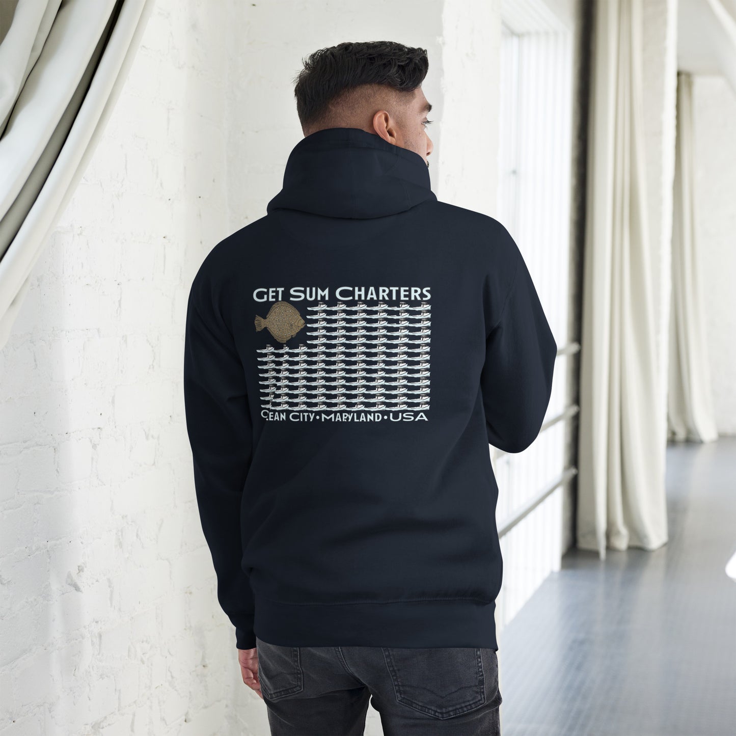 Get Sum USA boat flag Unisex Hoodie