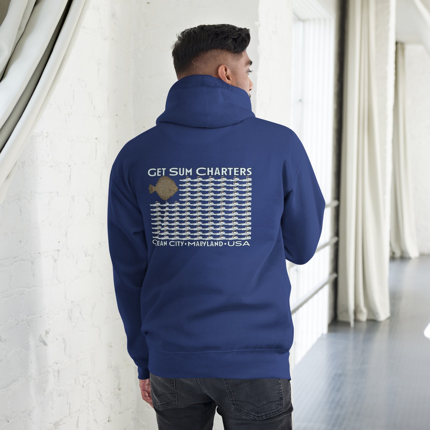 Get Sum USA boat flag Unisex Hoodie