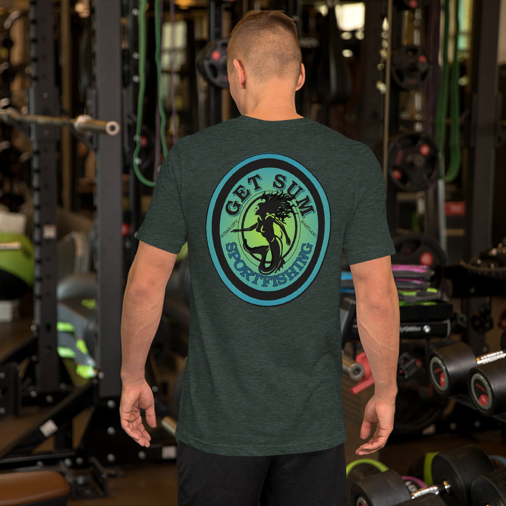 Get Sum Oval- tropical fade Unisex t-shirt