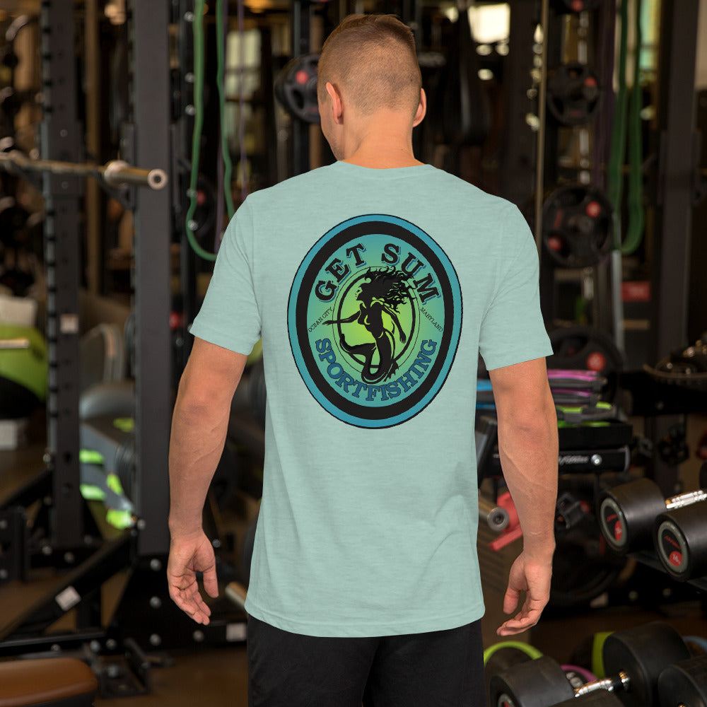 Get Sum Oval- tropical fade Unisex t-shirt