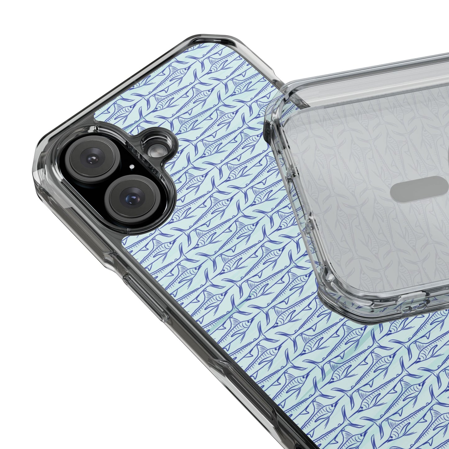 Marlin Sketch blue Magnetic Clear Impact Cases