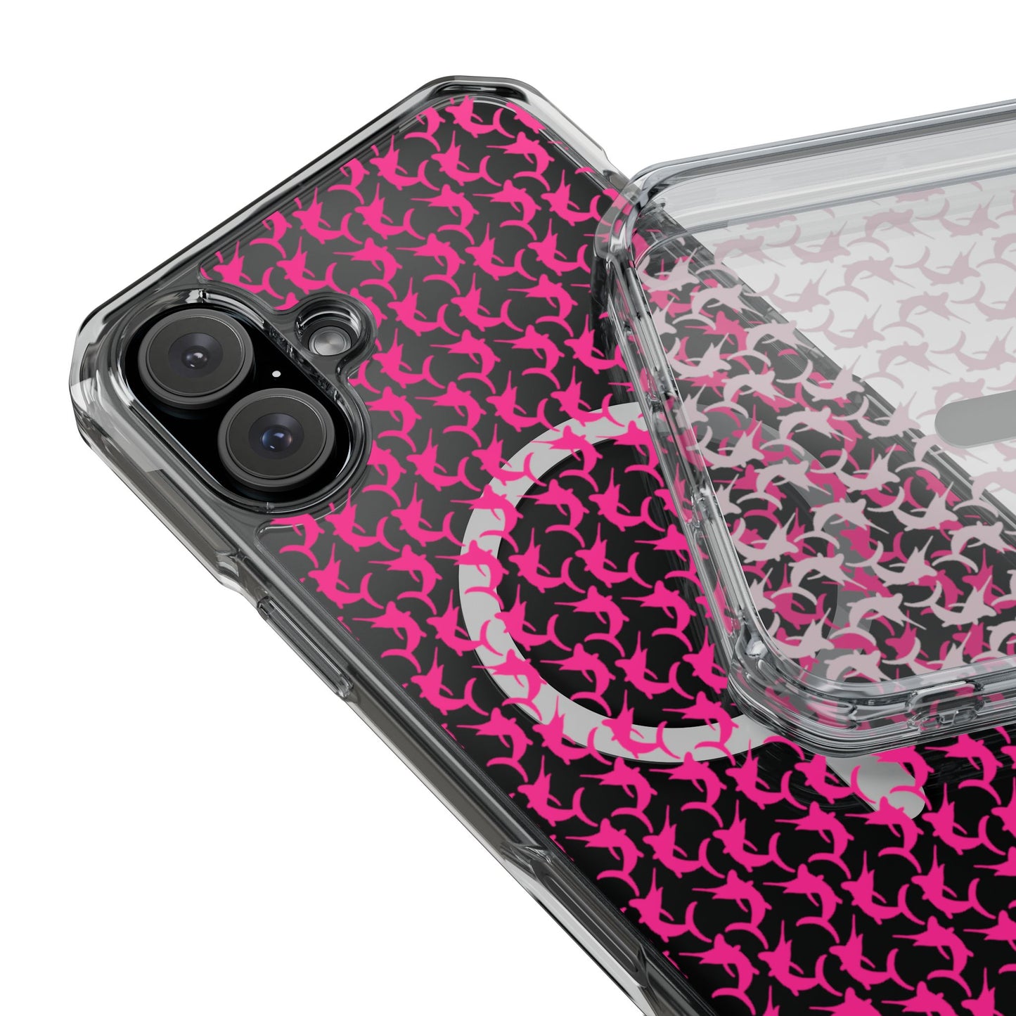 Pink Marlin Magnetic Clear Impact Cases