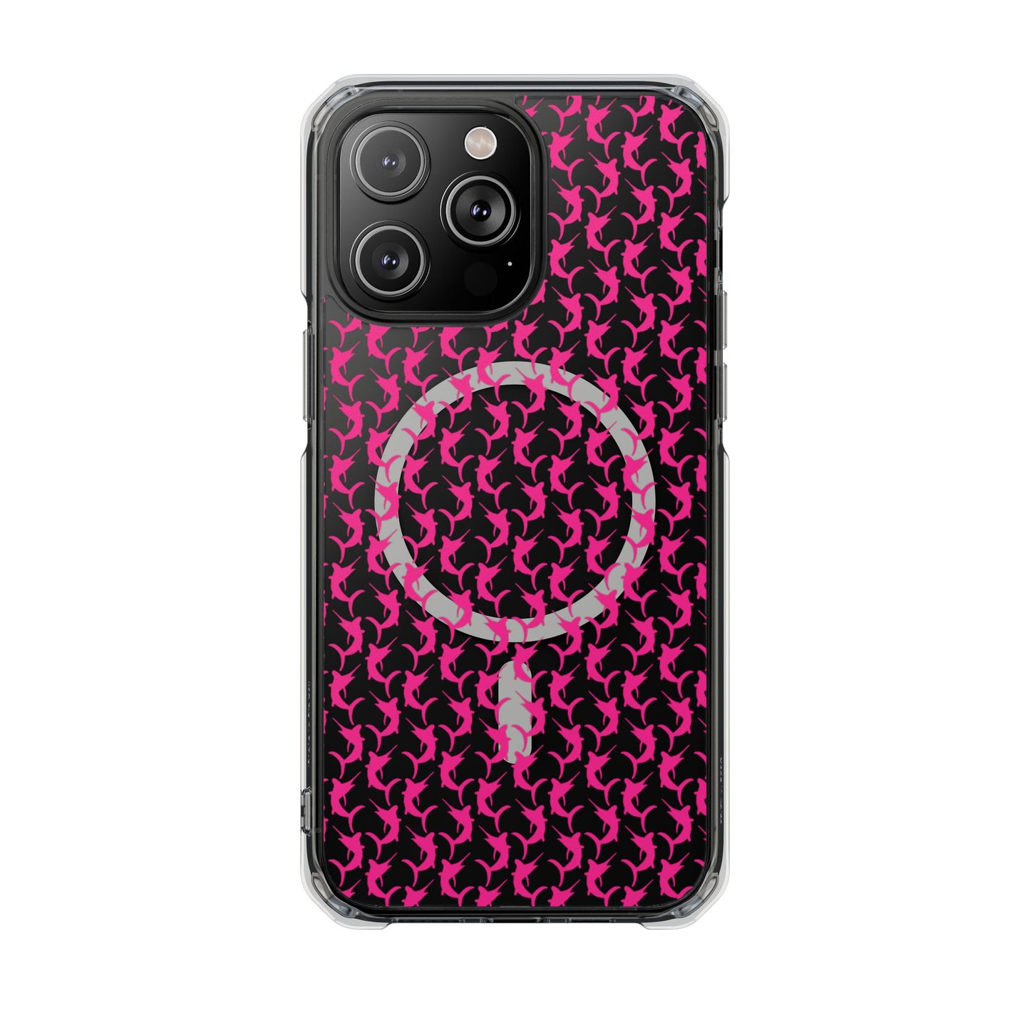 Pink Marlin Magnetic Clear Impact Cases