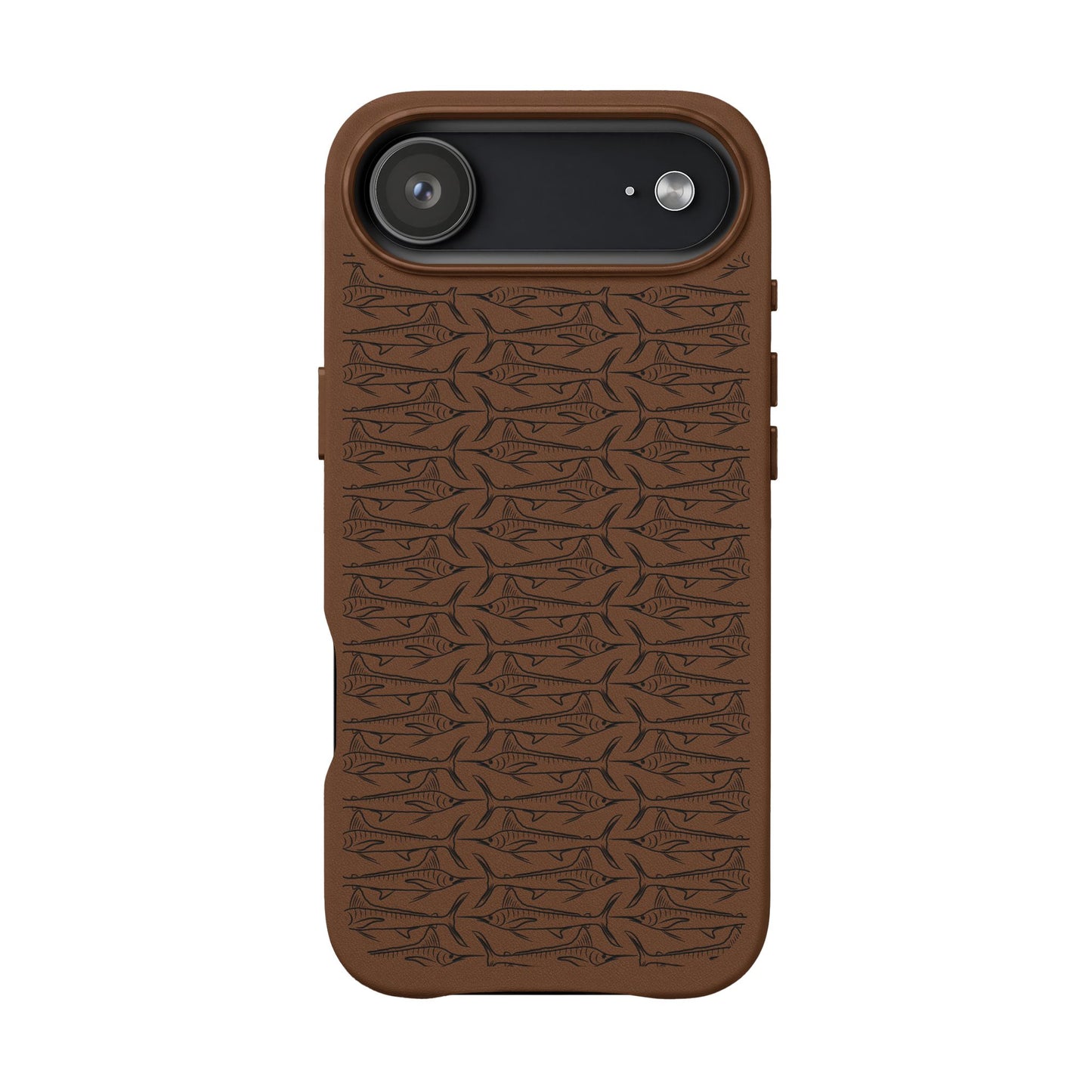 Marlin Sketch PU Leather Phone Cases (Engraving)