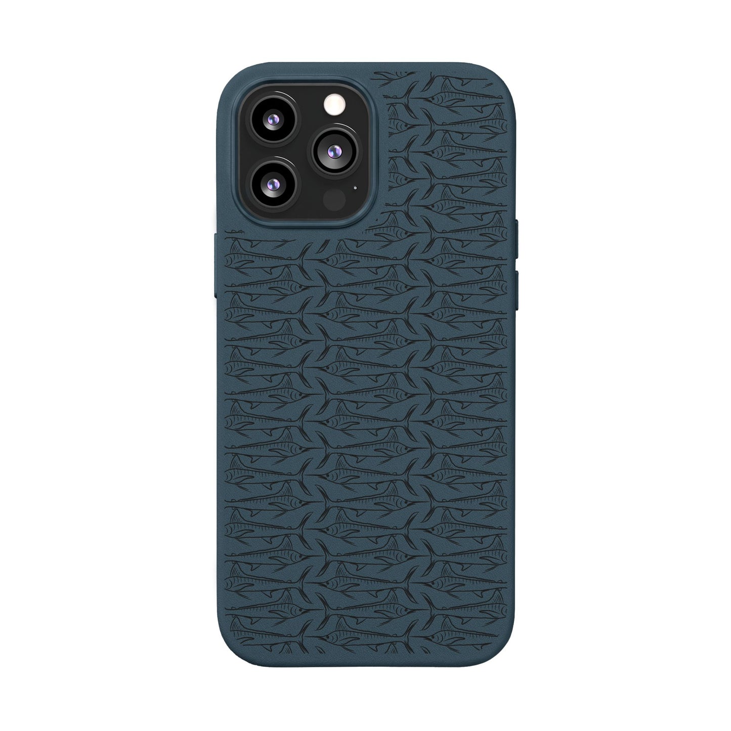 Marlin Sketch PU Leather Phone Cases (Engraving)