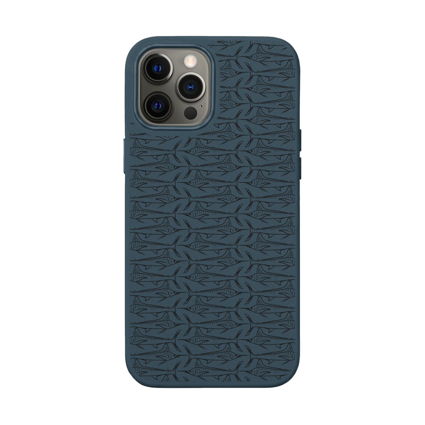 Marlin Sketch PU Leather Phone Cases (Engraving)