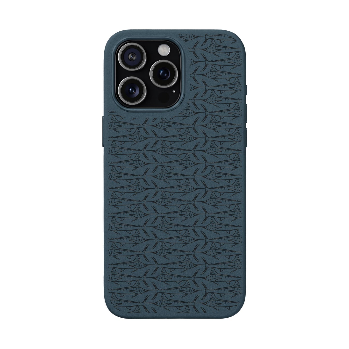 Marlin Sketch PU Leather Phone Cases (Engraving)