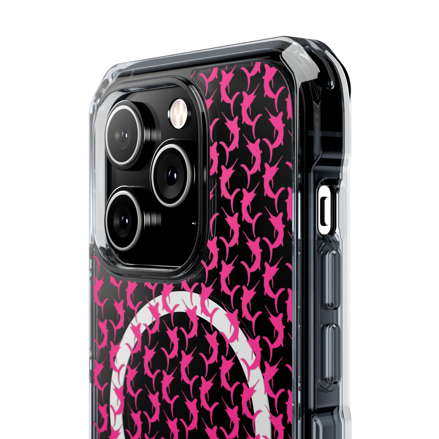 Pink Marlin Magnetic Clear Impact Cases