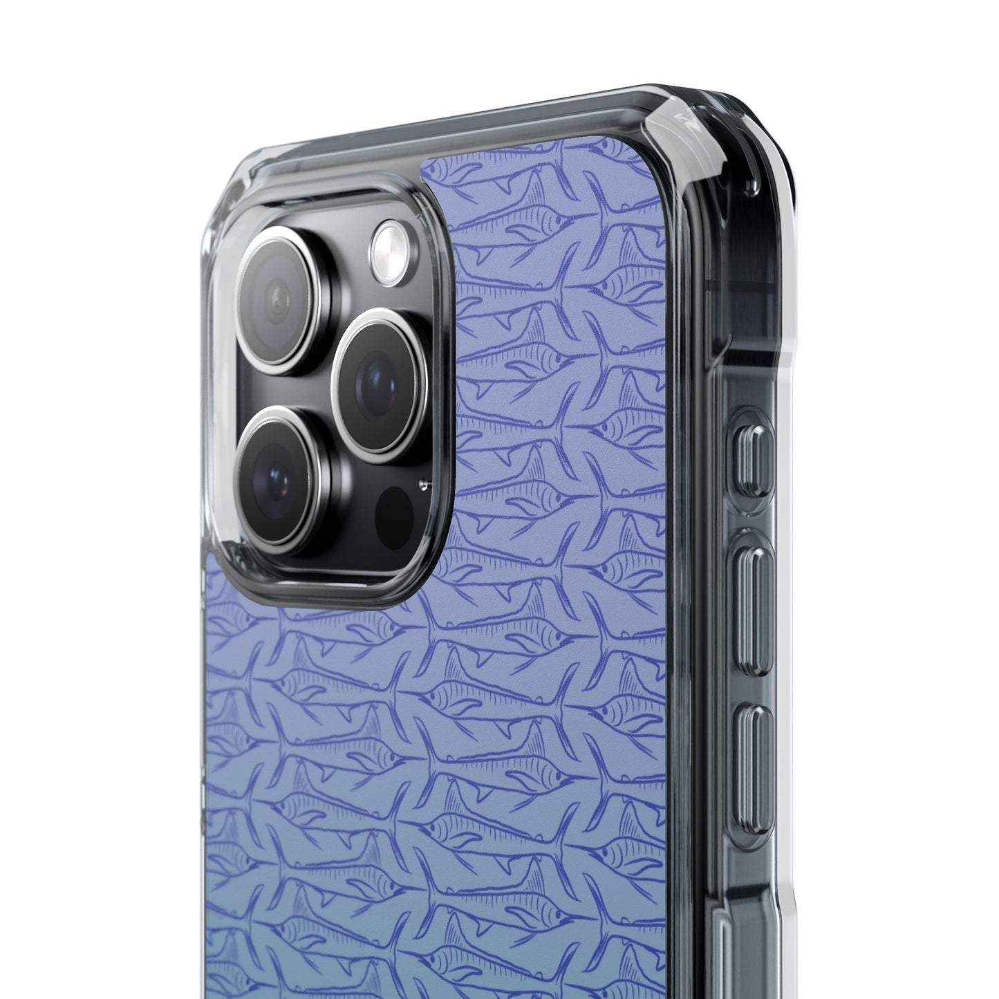 Marlin sketch ombré Magnetic Clear Impact Cases