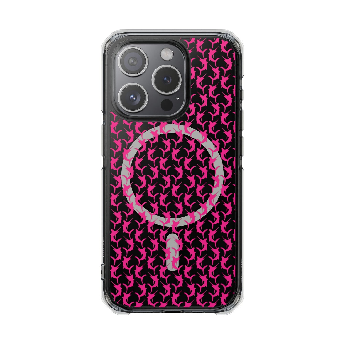 Pink Marlin Magnetic Clear Impact Cases