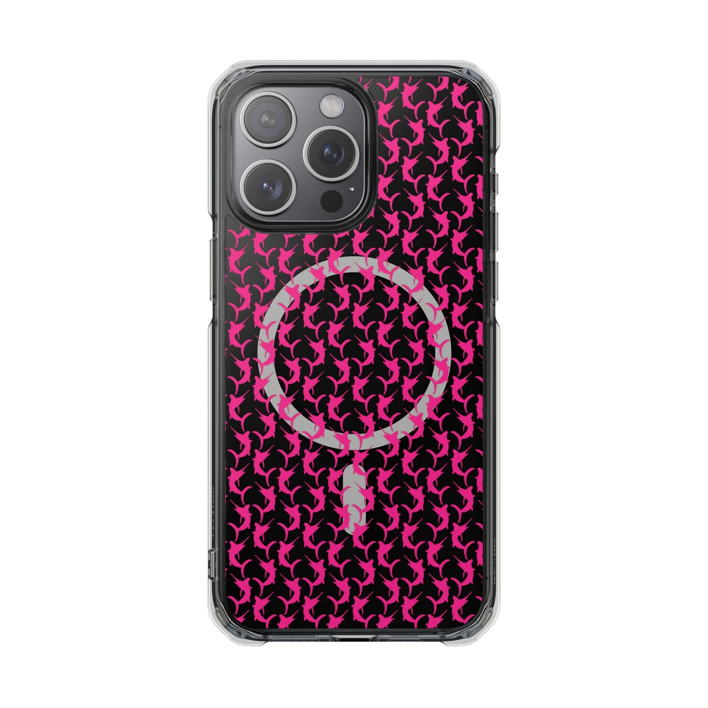 Pink Marlin Magnetic Clear Impact Cases