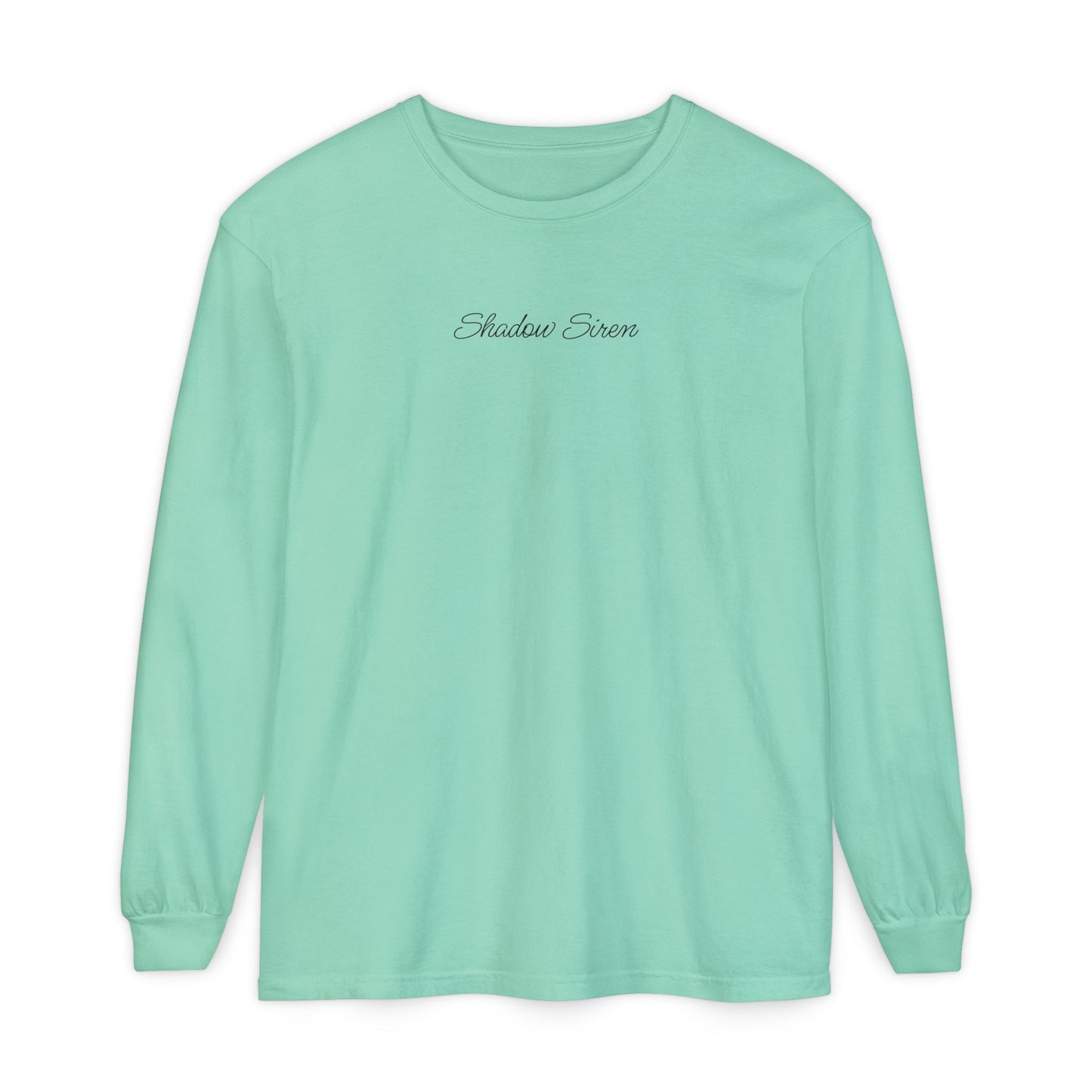 Symbiosis Mermaid & Marlin Long Sleeve Tee — "Endless Ocean" Garment-Dyed Shirt